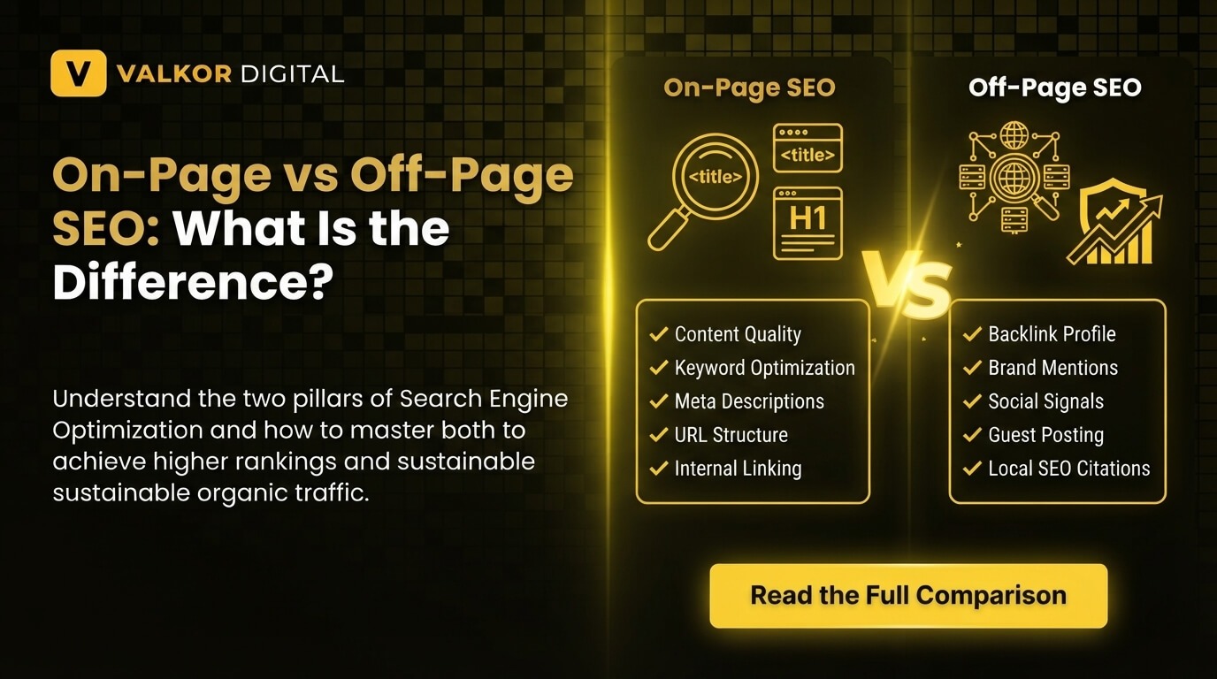 on page vs off page SEO