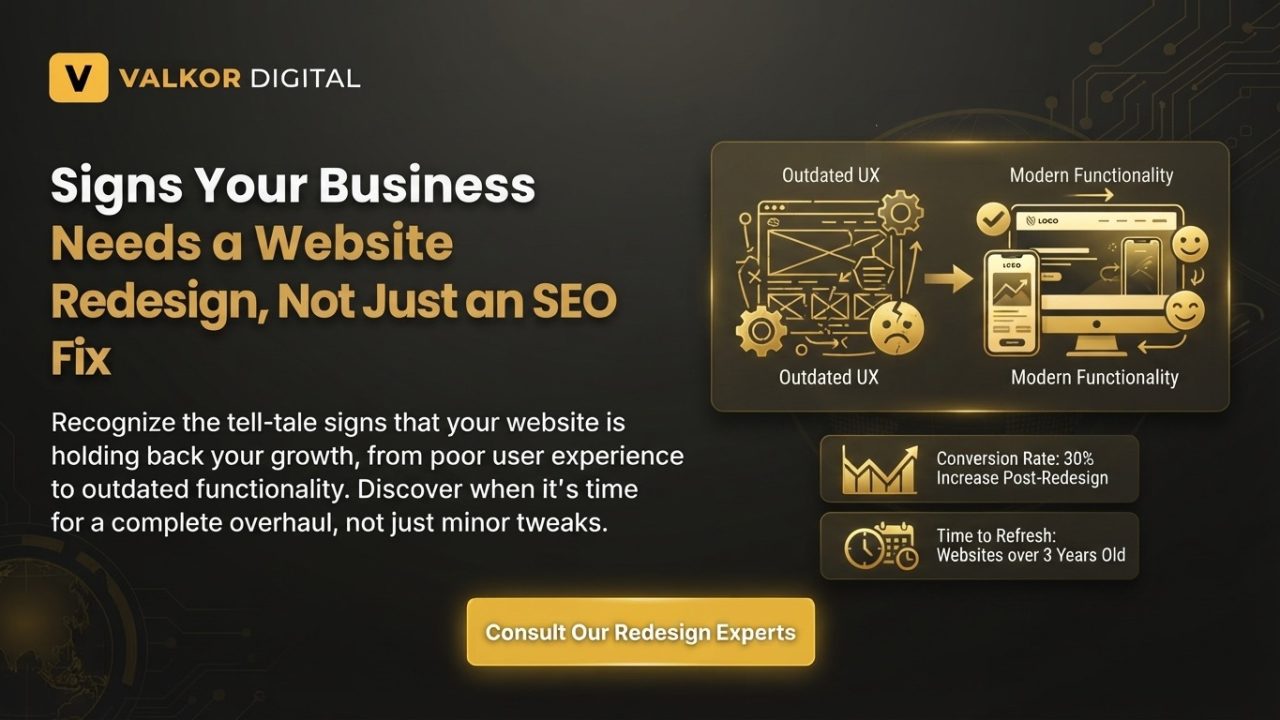 signs you need a website redesign