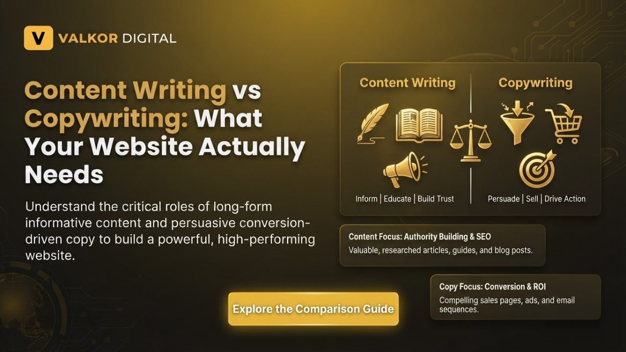 Content Writing vs Copywriting